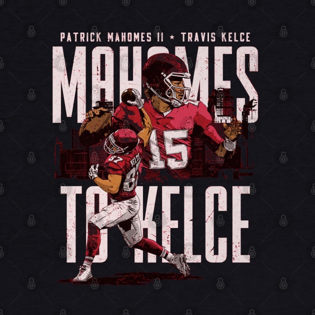 Travis Kelce & Patrick Mahomes Kansas City Connection by Chunta_Design